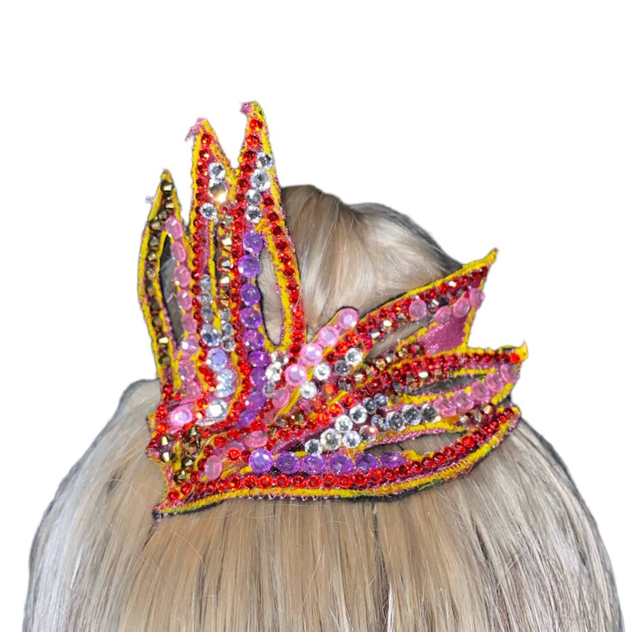 Diadem with Swarovski stones.